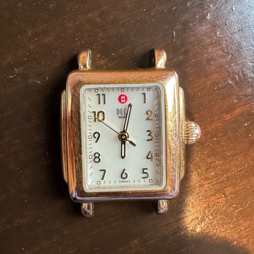 Michele Mini Deco Gold Dial ✨